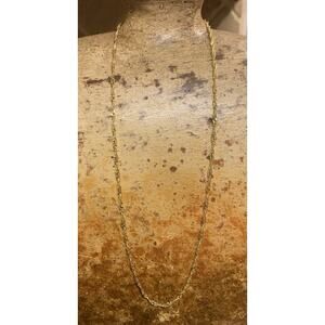 Gold Vermeil over Sterling Silver 20 Inch Twisted Chain Made in Italy